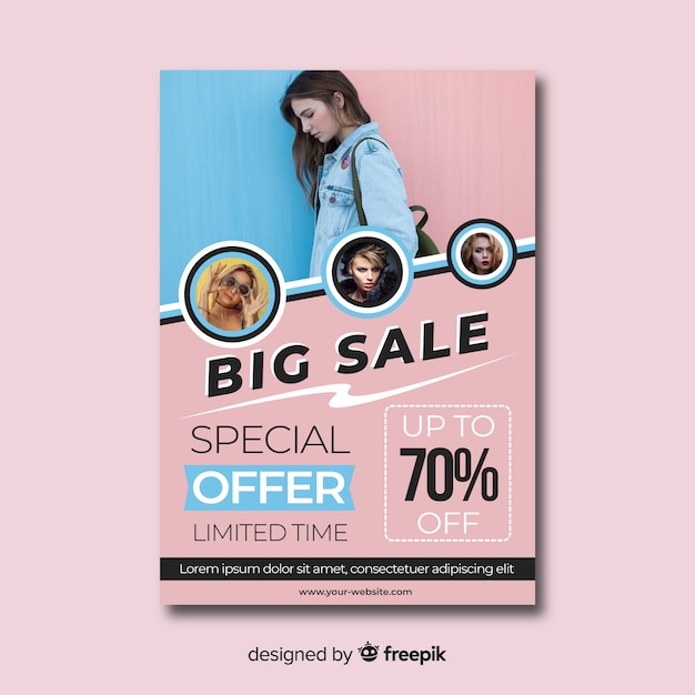 Modern super sale flyer template