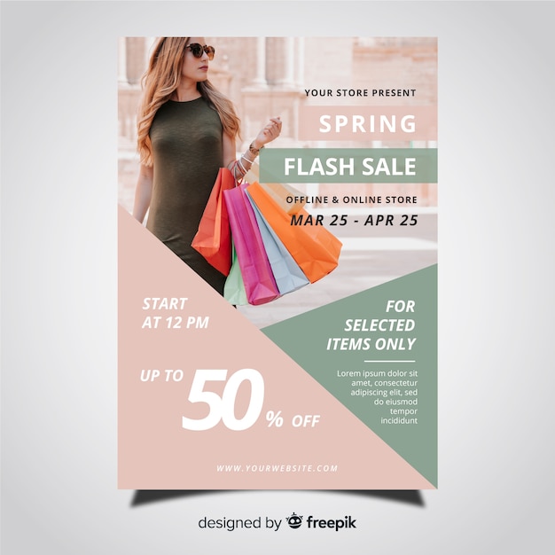 Modern super sale flyer template