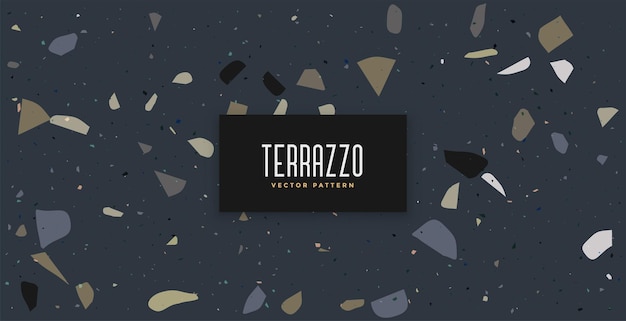 Free vector modern terrazzo tile texture background for marble or granite piece vector