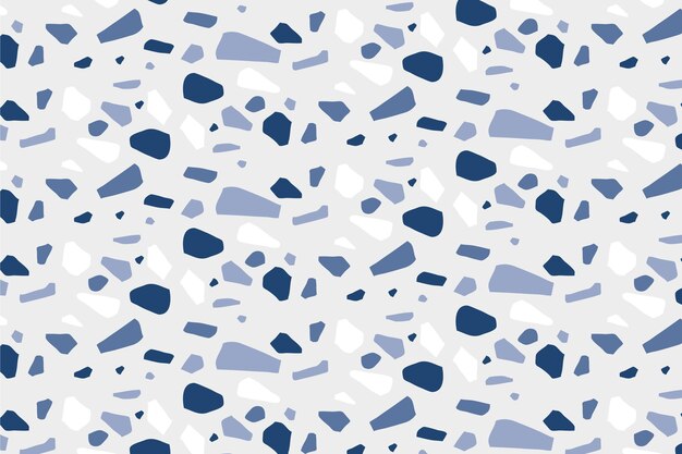 Monochromatic terrazzo pattern design