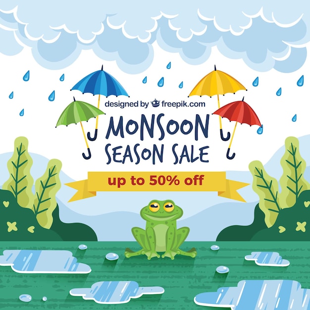 Monsoon sale background