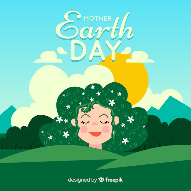 Free Vector mother earth day