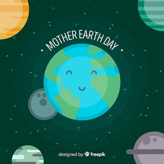 Free Vector mother earth day