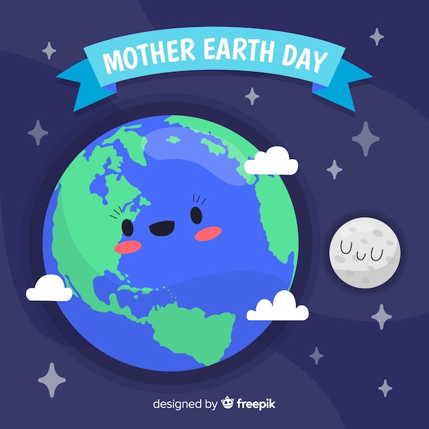 Free Vector mother earth day