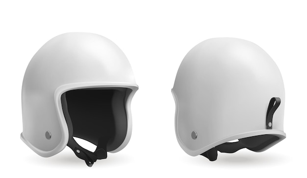 Free vector motorcycle helmet in front and back view