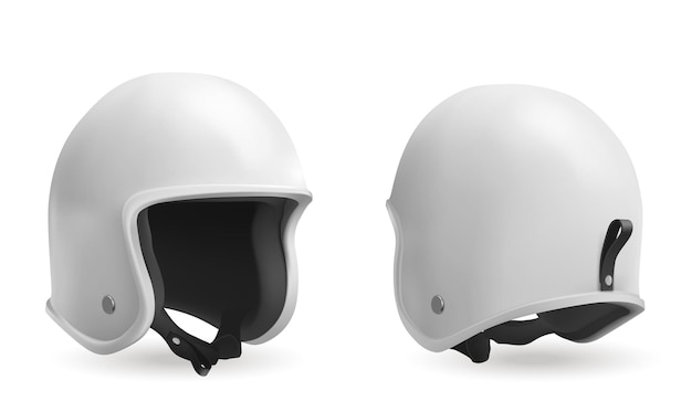 Free Vector motorcycle helmet in front and back view