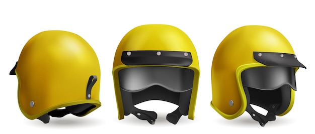 Free vector motorcycle helmet for race and ride on scooter