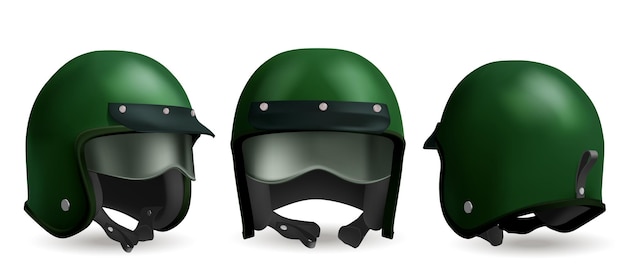 Free Vector motorcycle helmet for race and ride on scooter