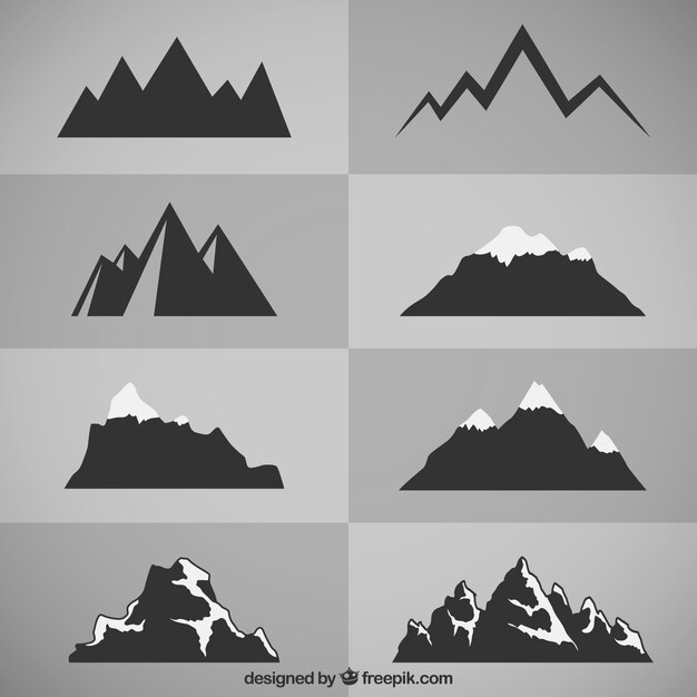 Mountain silhouettes