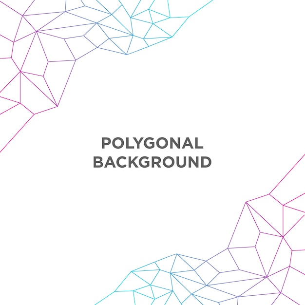 Free vector multicolor polygonal background