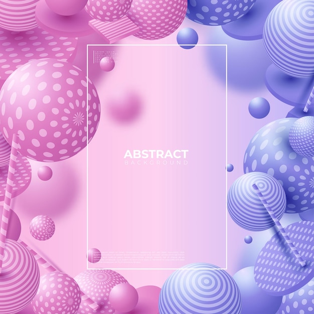 Free vector multicolored decorative balls. abstract vector illustration.