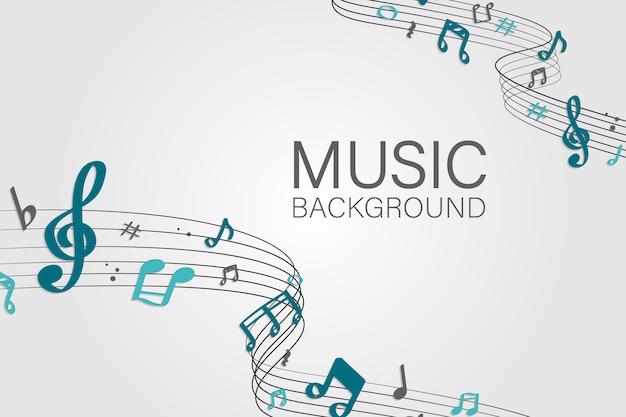 Free vector music background