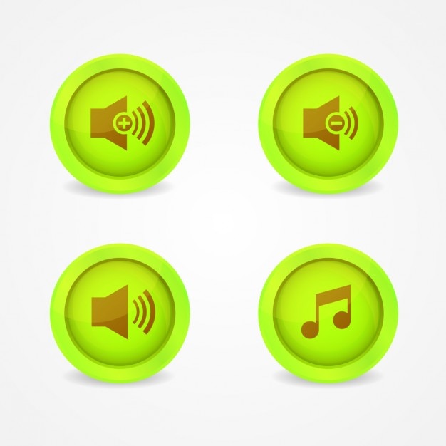 Free Vector music buttons