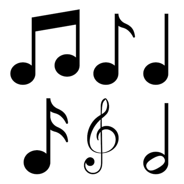 Music Notes Glyph Style Set