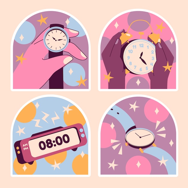 Naive time stickers