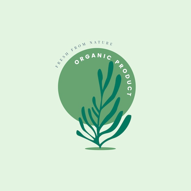 Free Vector natural and organic product icon