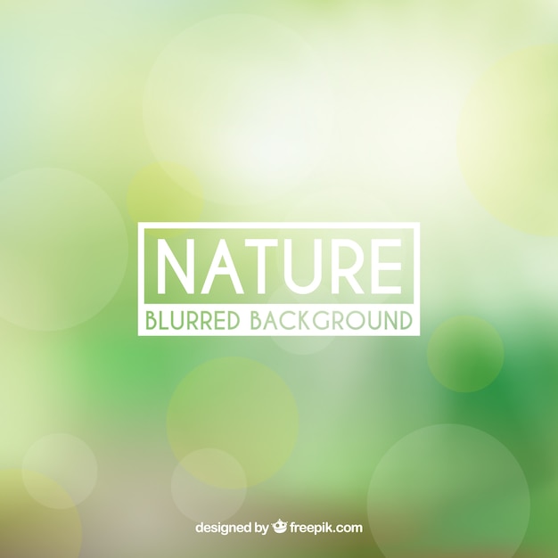 Free Vector nature background with blurred effect