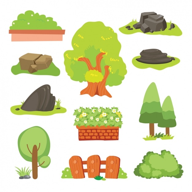 Free vector nature elements collection