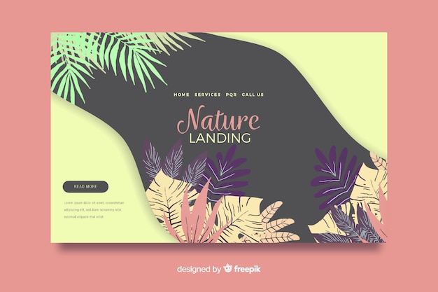 Nature landing page