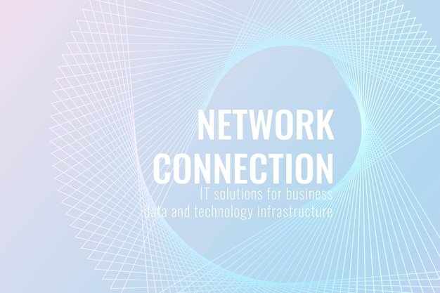 Free Vector network connection technology template vector in light blue tone