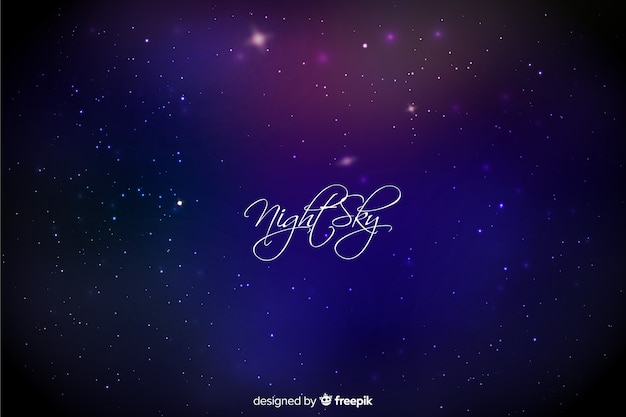 Free Vector night sky background