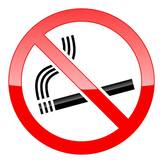 Free Vector no smoking sign