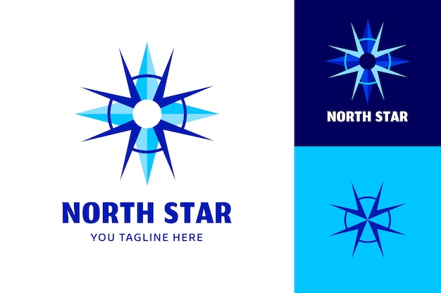 North star logo template