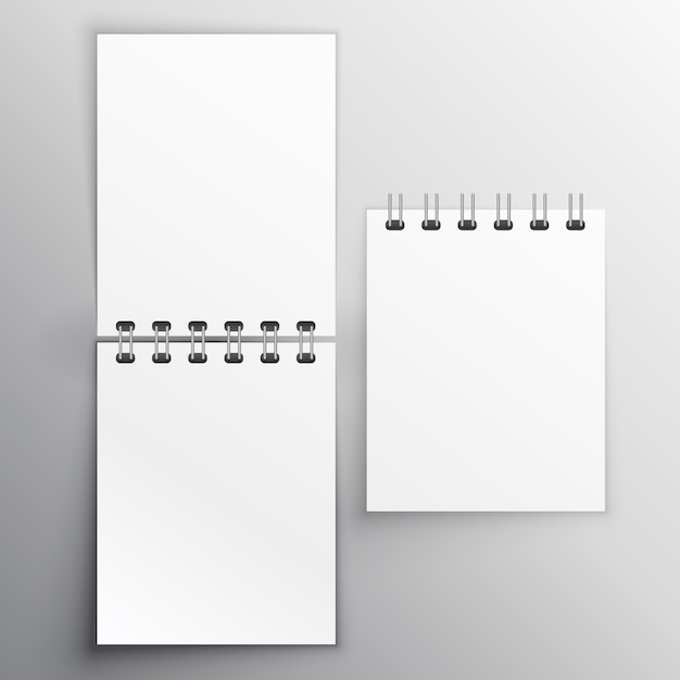 Free vector note bloc mockup