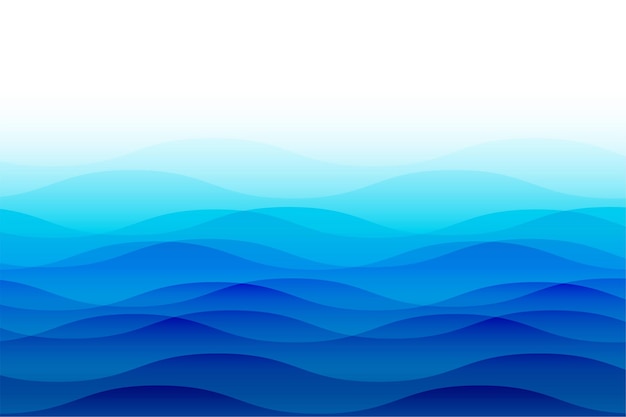 Free Vector ocean sea waves with ripples