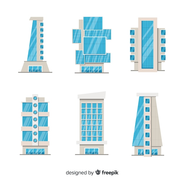 Free Vector office building collection