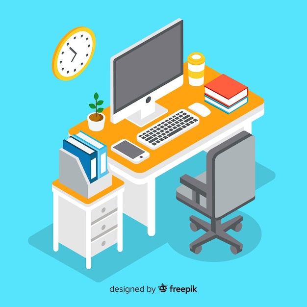 Free Vector office desk