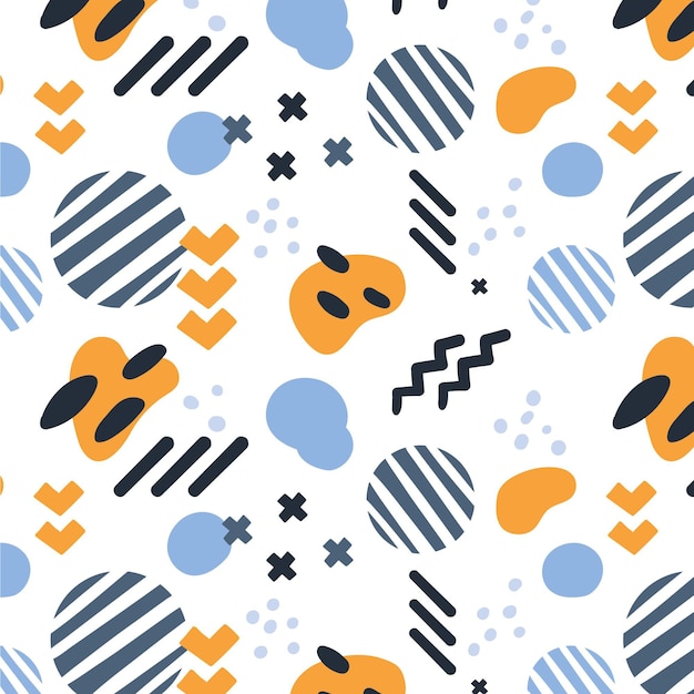 Free vector organic flat abstract element pattern