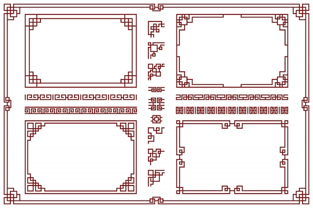 Oriental frames set