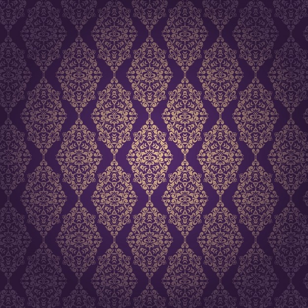 Free Vector ornamental pattern, purple background