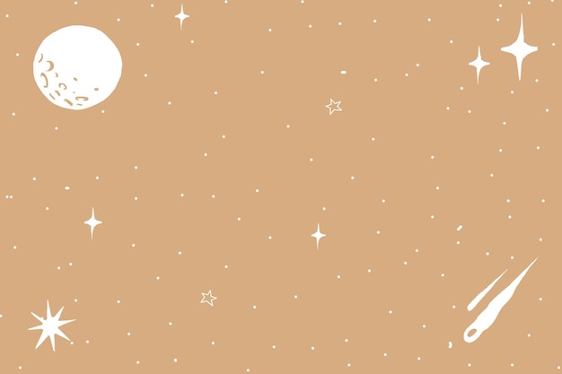 Outer space doodle background