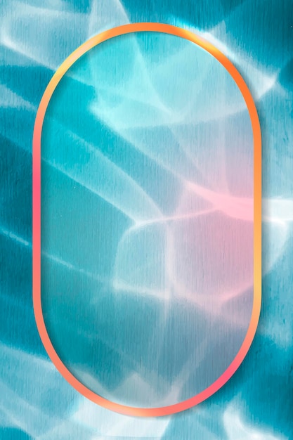 Free Vector oval frame on abstract background