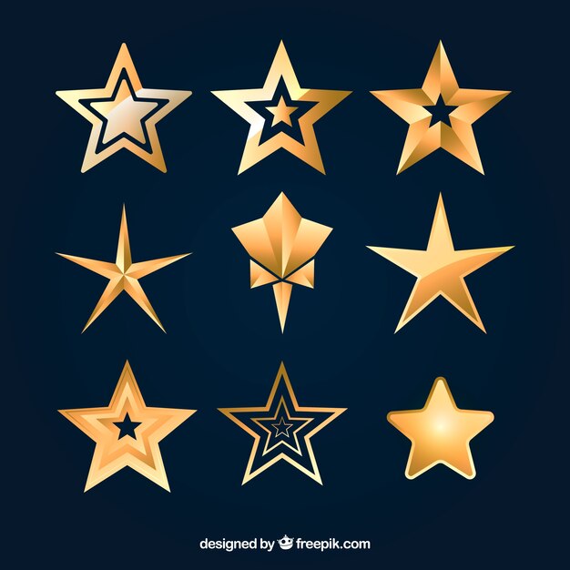 Pack of decorative stars