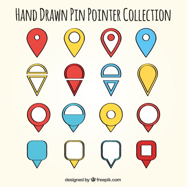 Free vector pack of pointers with different styles