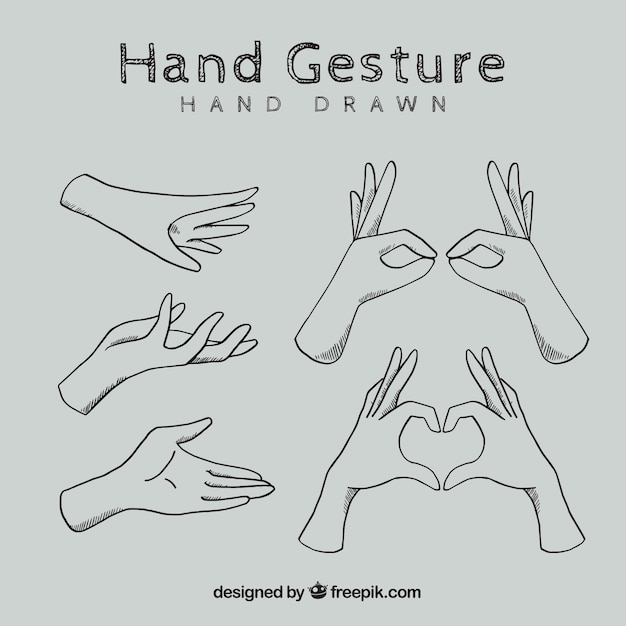 Pack of sign language