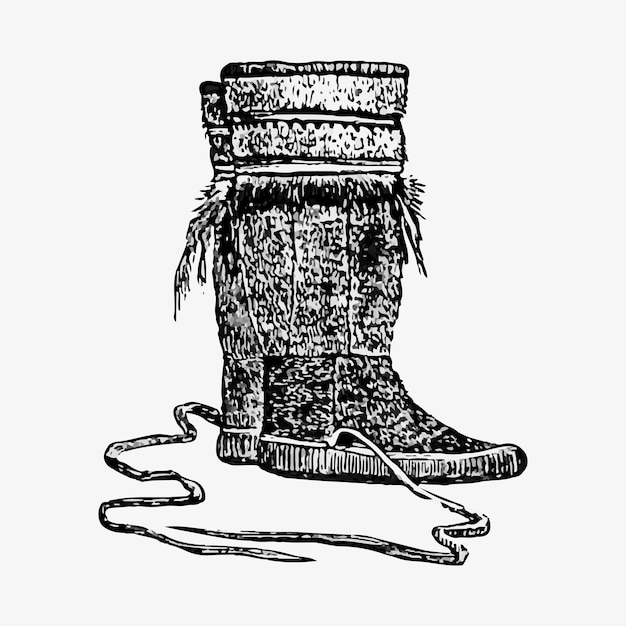 Free Vector pair of eskimo boots