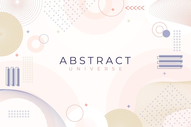 Free vector pale colored flat design abstract background