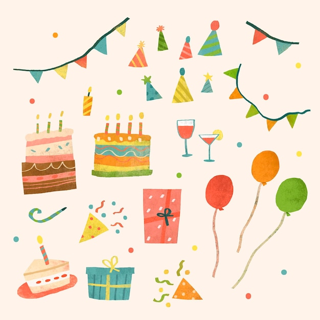 Free Vector party doodle celebration design