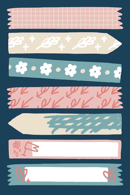 Free vector patterned sticky tape