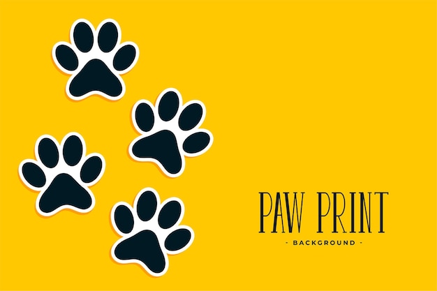 Free Vector paw print stickers