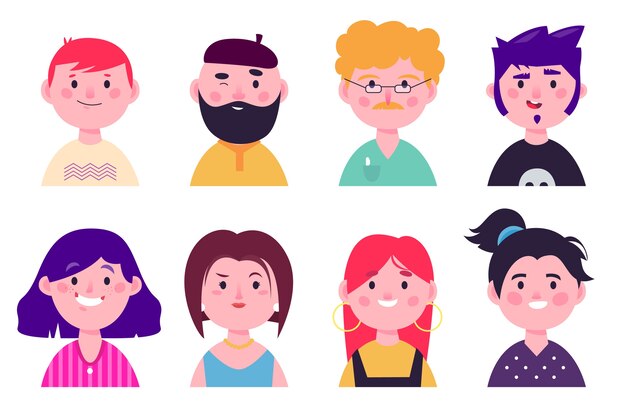 People avatars illustration