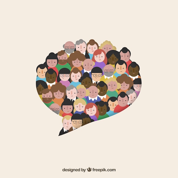 Free vector people background design