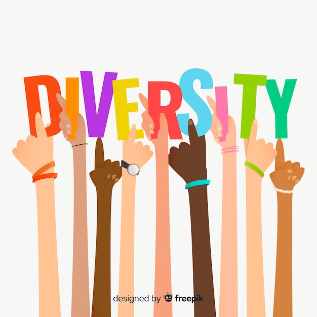 Free Vector people from differents cultures and races