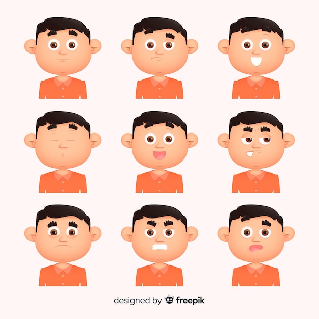 Free Vector people showing emotions