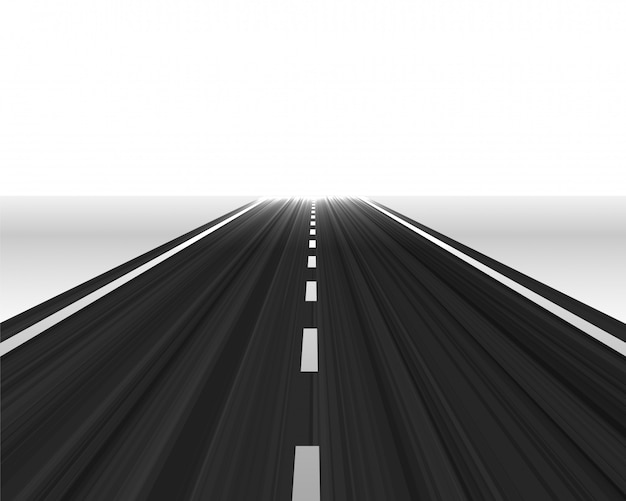 Free vector perspective road towards the horizon