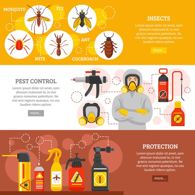 Pest Control Horizontal Banners